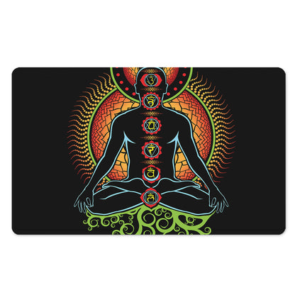 The Seven Chakras Print Polyester Doormat