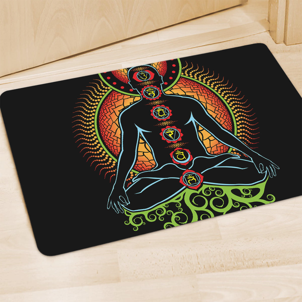 The Seven Chakras Print Polyester Doormat