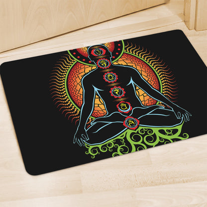 The Seven Chakras Print Polyester Doormat
