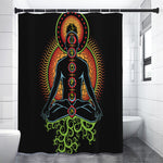 The Seven Chakras Print Premium Shower Curtain