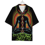 The Seven Chakras Print Rayon Hawaiian Shirt