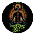 The Seven Chakras Print Round Floor Mat