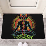 The Seven Chakras Print Rubber Doormat