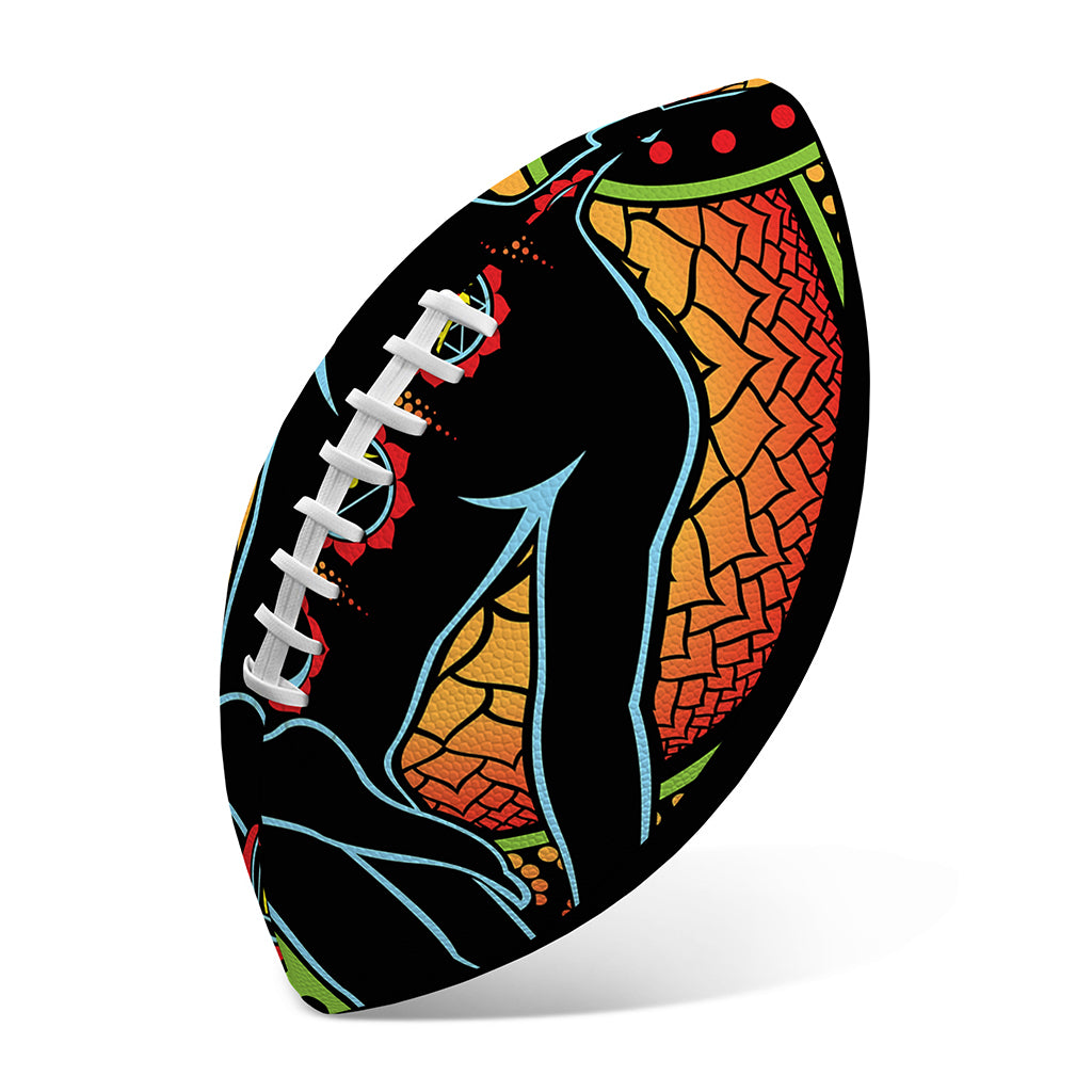 The Seven Chakras Print Rugby Ball