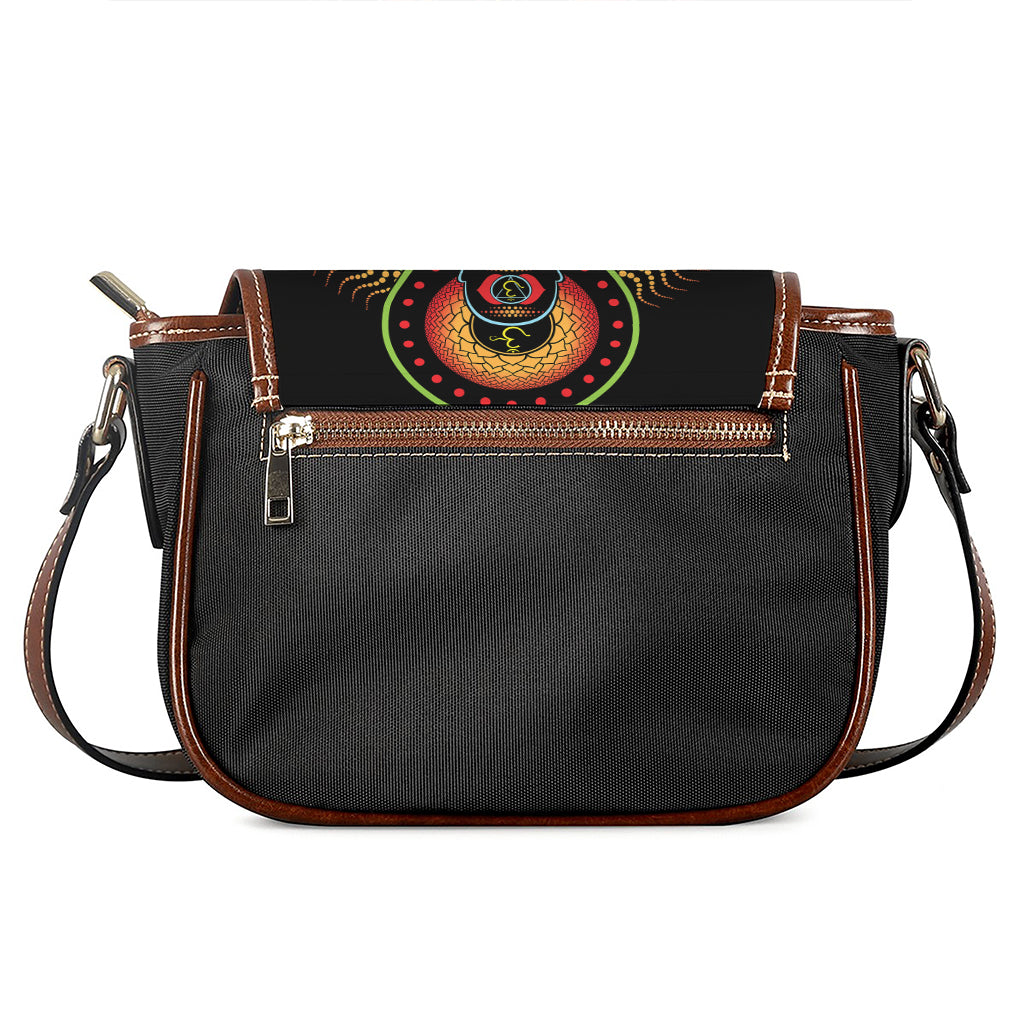 The Seven Chakras Print Saddle Bag