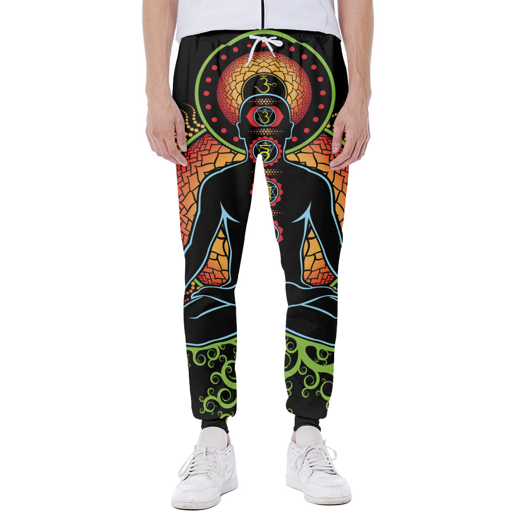 The Seven Chakras Print Scuba Joggers