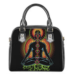 The Seven Chakras Print Shoulder Handbag