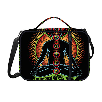 The Seven Chakras Print Shoulder Strap Bible Bag