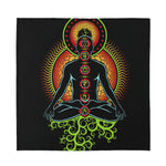 The Seven Chakras Print Silk Bandana