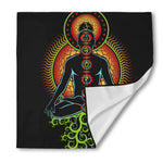 The Seven Chakras Print Silk Bandana