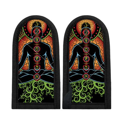 The Seven Chakras Print Skillet Handle Cover