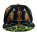 The Seven Chakras Print Snapback Cap