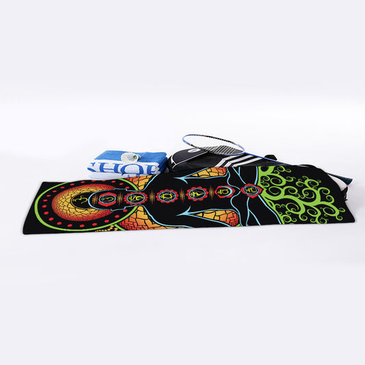 The Seven Chakras Print Sports Towel