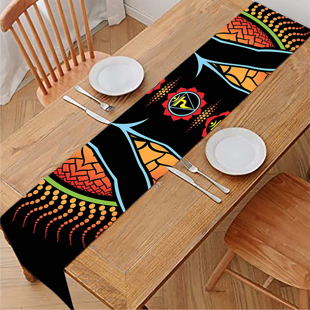 The Seven Chakras Print Table Runner