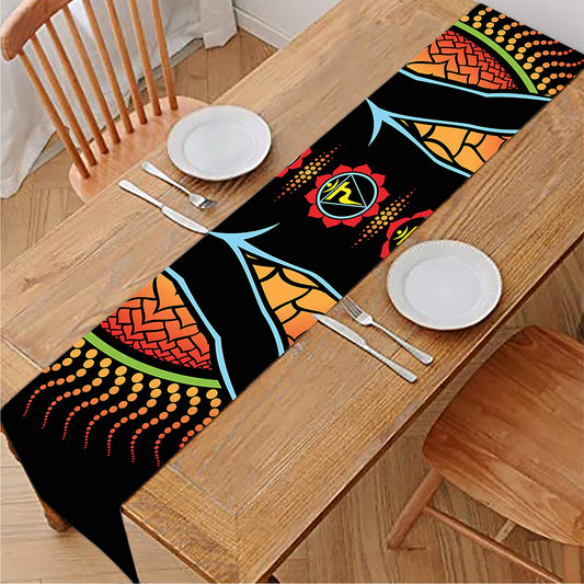 The Seven Chakras Print Table Runner