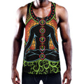 The Seven Chakras Print Men's Workout Tank Top