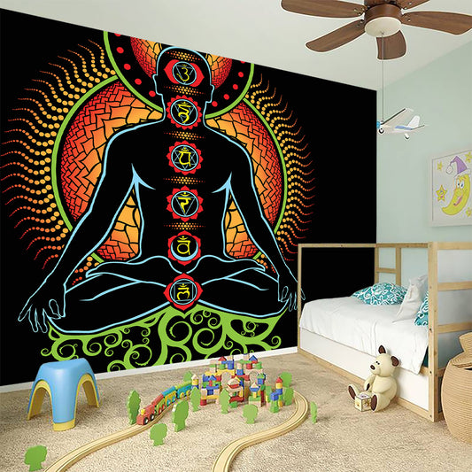 The Seven Chakras Print Wall Sticker