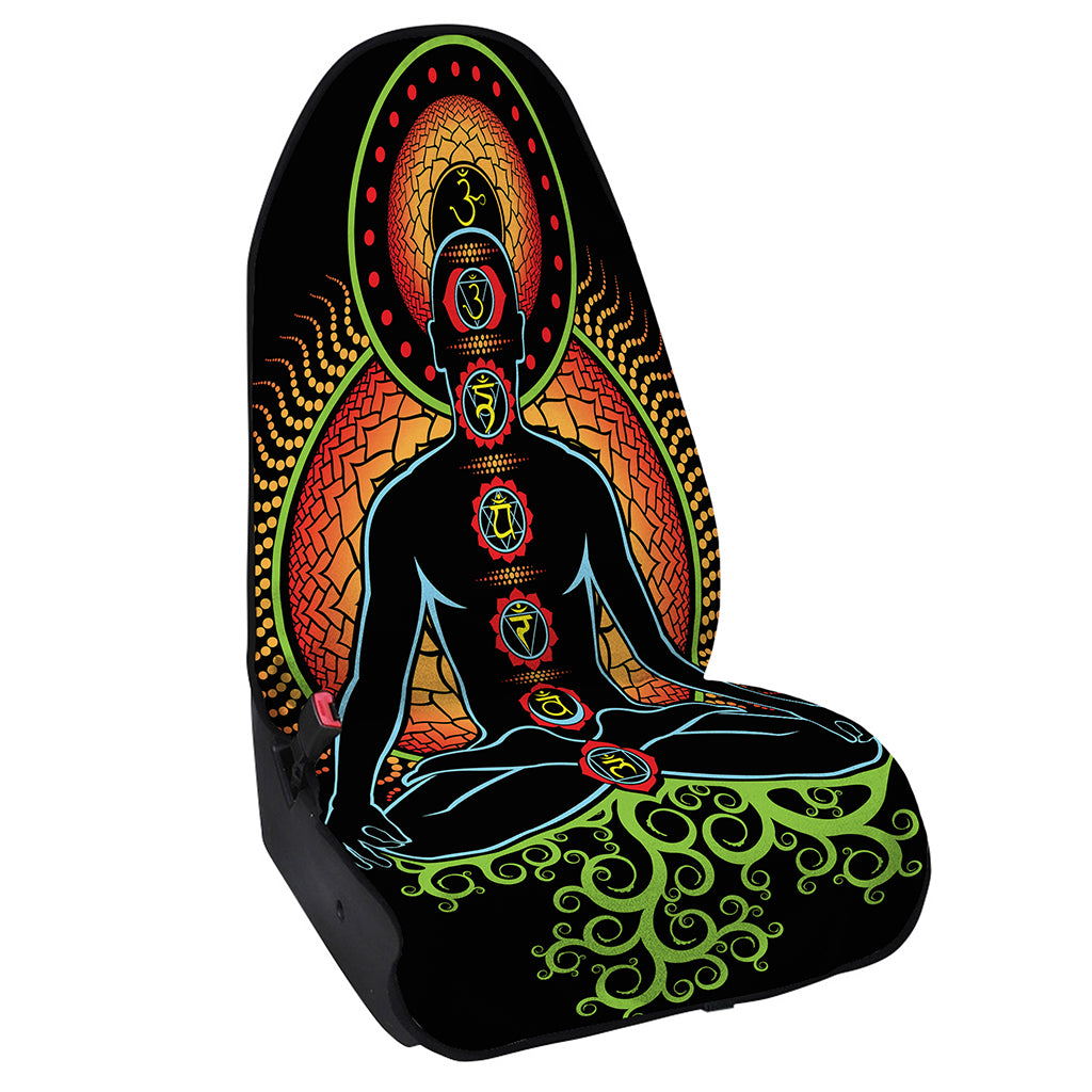 The Seven Chakras Print Waterproof Car Seat Cover