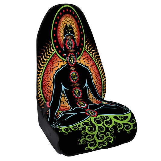 The Seven Chakras Print Waterproof Car Seat Cover