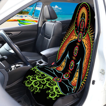 The Seven Chakras Print Waterproof Car Seat Cover