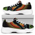 The Seven Chakras Print White Chunky Shoes