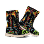 The Seven Chakras Print Winter Boots