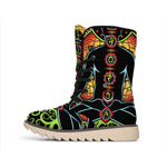 The Seven Chakras Print Winter Boots