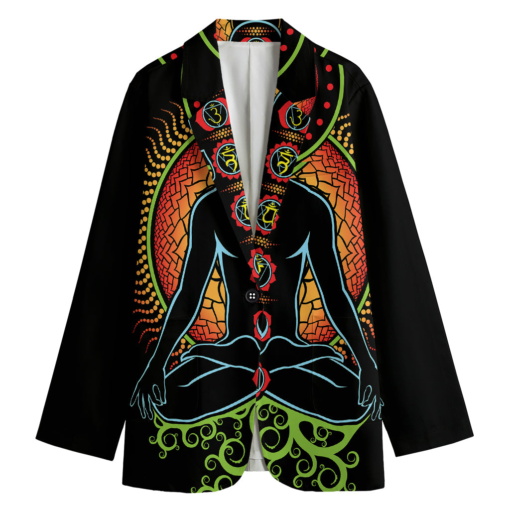 The Seven Chakras Print Women's Blazer