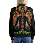 The Seven Chakras Print Women's Bomber Jacket