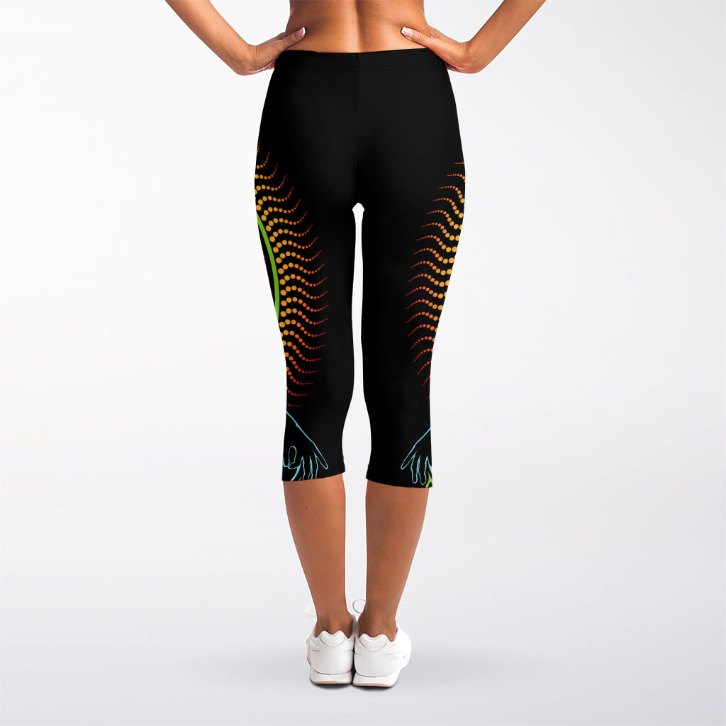 The Seven Chakras Print Women's Capri Leggings