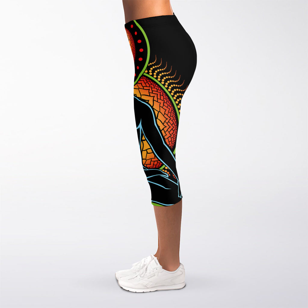 The Seven Chakras Print Women's Capri Leggings