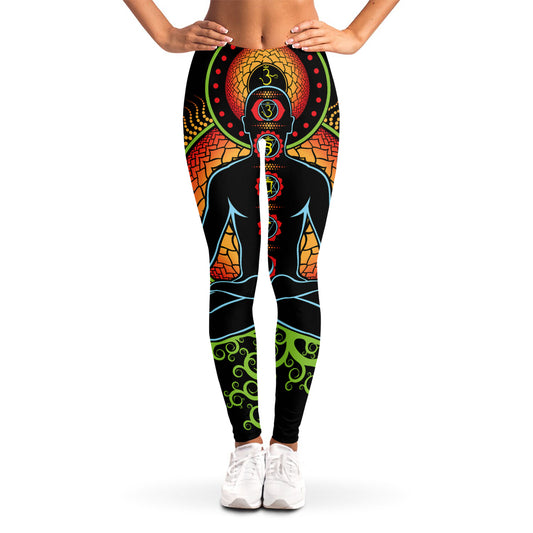 The Seven Chakras Print Women's Leggings