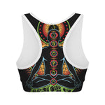 The Seven Chakras Print Women's Sports Bra