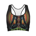 The Seven Chakras Print Women's Sports Bra