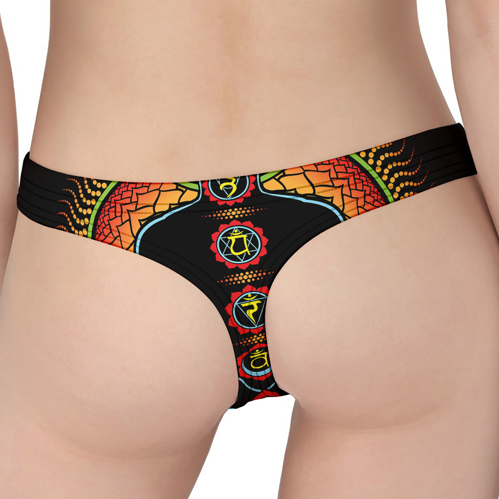 The Seven Chakras Print Women's Thong