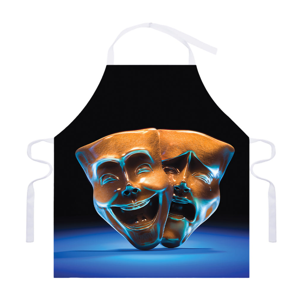 The Sock And Buskin Theatre Masks Print Adjustable Apron