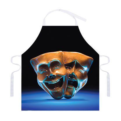 The Sock And Buskin Theatre Masks Print Adjustable Apron