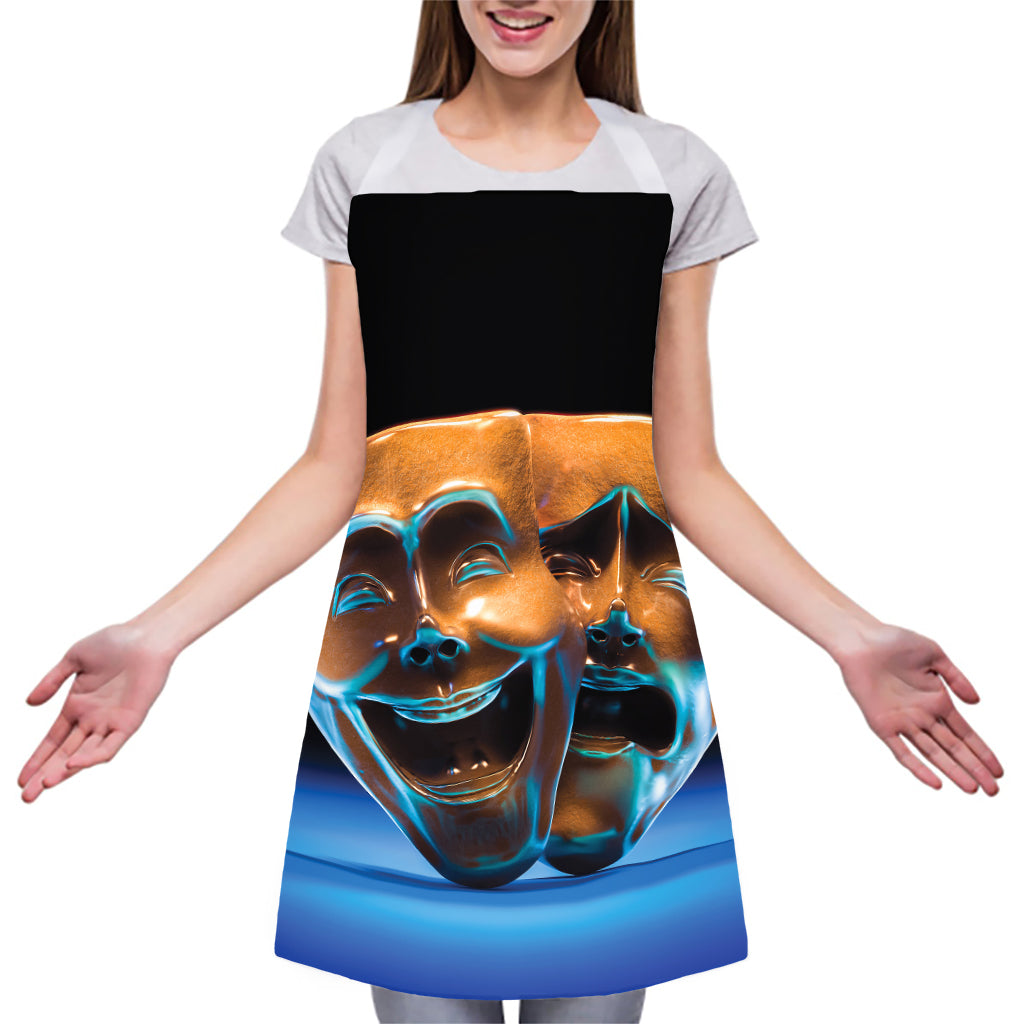 The Sock And Buskin Theatre Masks Print Adjustable Apron