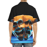The Sock And Buskin Theatre Masks Print Aloha Shirt