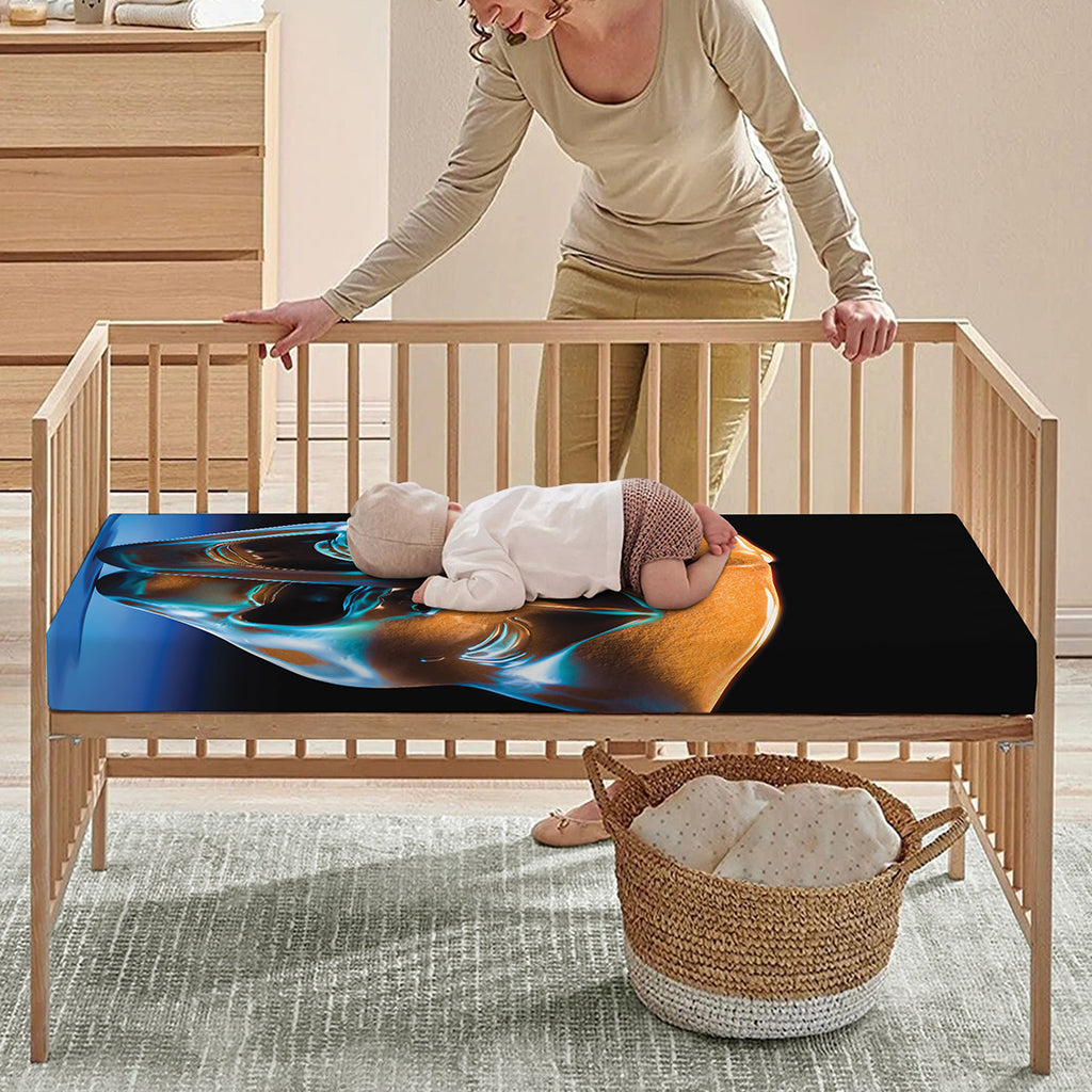 The Sock And Buskin Theatre Masks Print Baby Crib Sheet