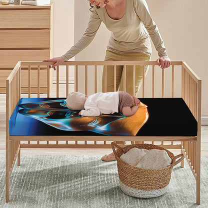 The Sock And Buskin Theatre Masks Print Baby Crib Sheet