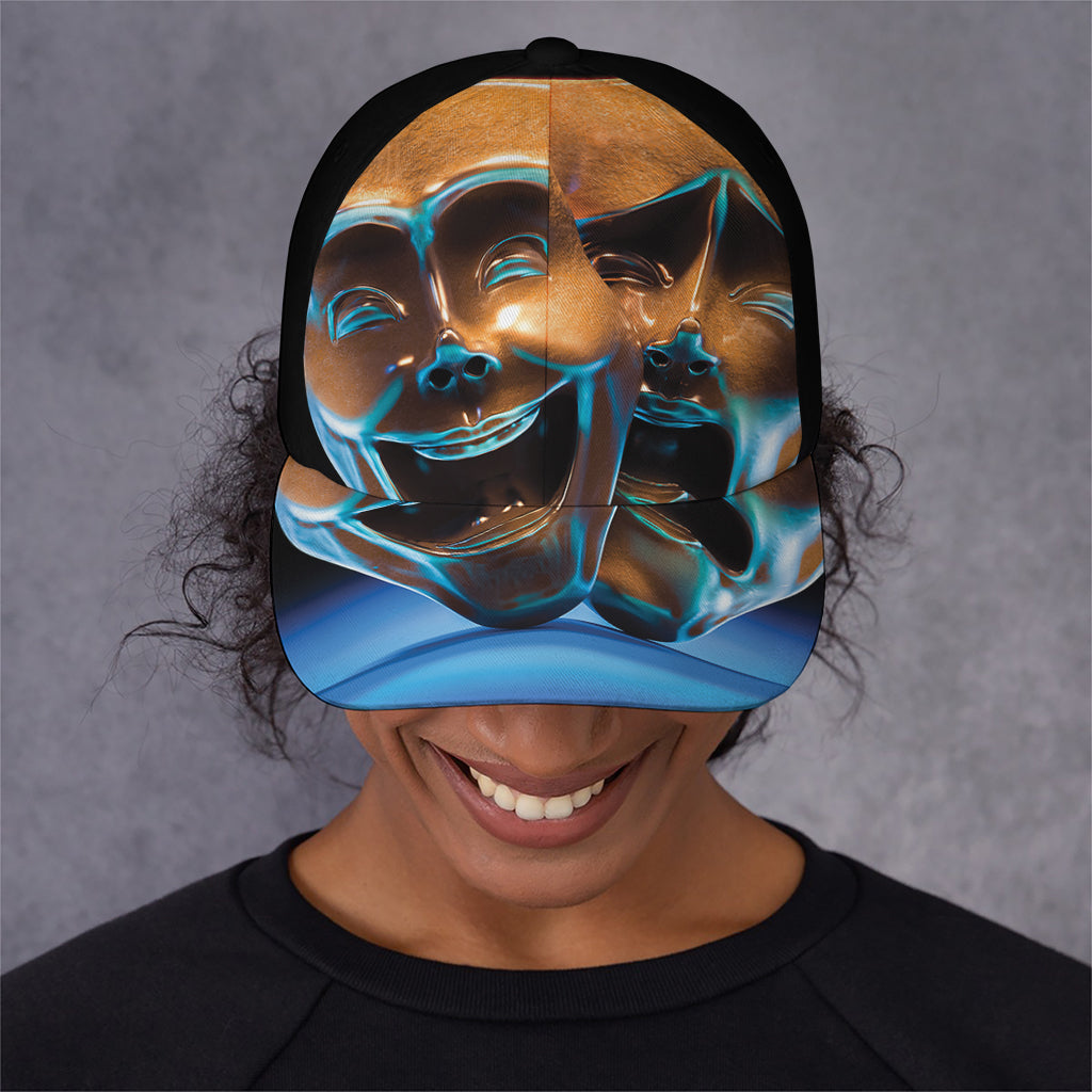 The Sock And Buskin Theatre Masks Print Baseball Cap