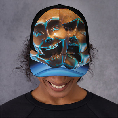 The Sock And Buskin Theatre Masks Print Baseball Cap