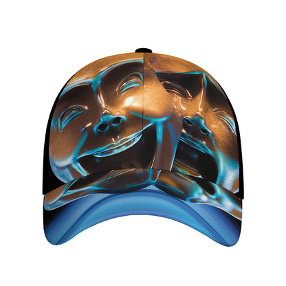 The Sock And Buskin Theatre Masks Print Baseball Cap