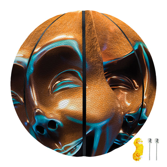 The Sock And Buskin Theatre Masks Print Basketball