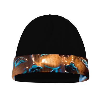 The Sock And Buskin Theatre Masks Print Beanie