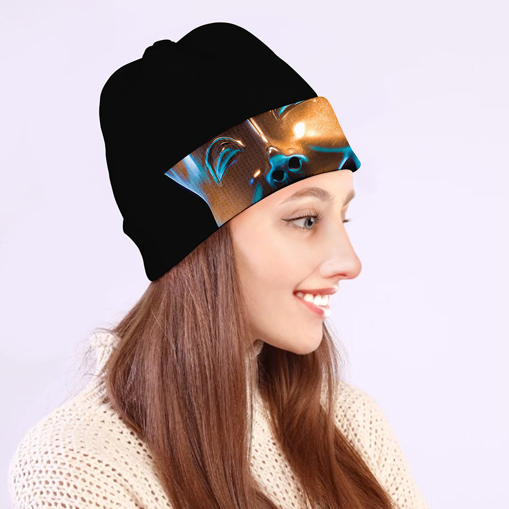 The Sock And Buskin Theatre Masks Print Beanie
