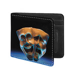 The Sock And Buskin Theatre Masks Print Bifold Wallet