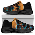 The Sock And Buskin Theatre Masks Print Black Chunky Shoes