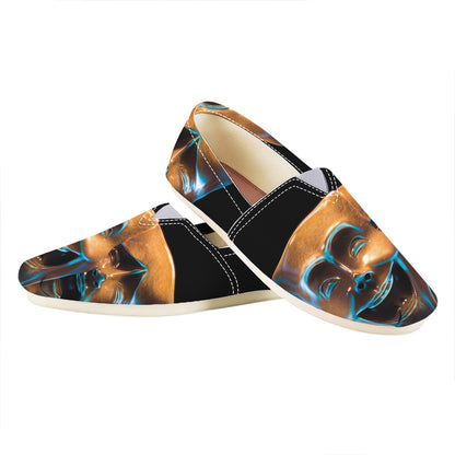 The Sock And Buskin Theatre Masks Print Casual Shoes